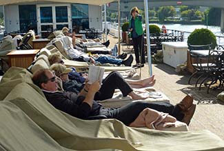 Sun deck on RIVER BARONESS