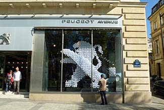 Peugeot dealership on Champs-Elysees