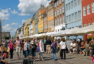 Nyhavn waterfront in Copenhagen