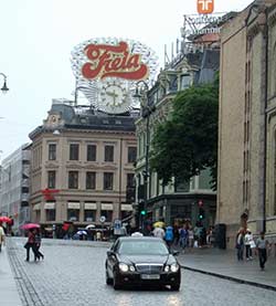 Freia chocolate clock Oslo