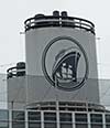 Holland America Line logo on ROTTERDAM's stacks