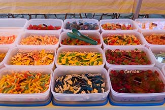 Gummi candies in Ajaccio, Corsica