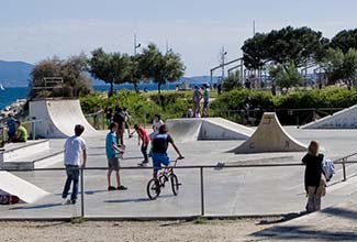 Skatboard park in Ajaccio