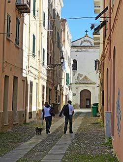 Alghero downtown street