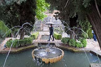 Generalife fountain