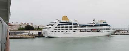 P&O Adonia in Cadiz, Spain