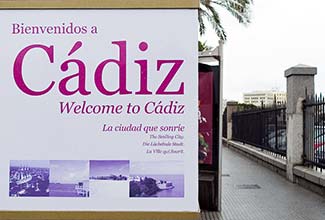 Cadiz port entrance