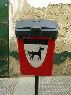 Dog waste disposal in Cadiz