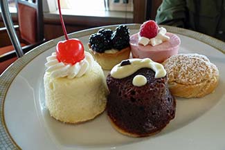 Pastries at afternoon tea on Silver Spirit