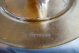 Service plate at La Terrazza