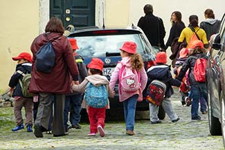 School group in Lisbon