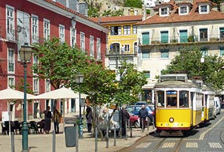 No 12 tram in Lisbon