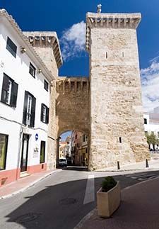 Old city gates in Maó