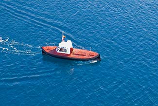 Pilot Boat in Mahon harbor