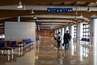 Departure lounge in Malaga Cruise Terminal