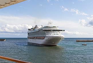 P&O Ventura leaving Malaga, Spain