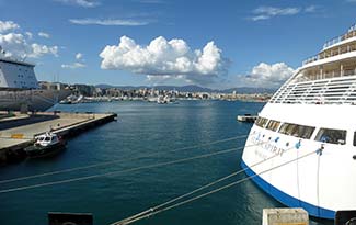 ISLAND ESCAPE and SILVER SPIRIT at Estació Marítima in Palma de Mallorca