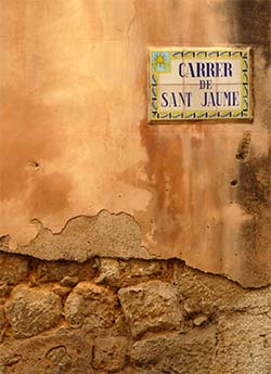 Street sign in Sóller