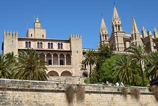 Palma de Mallorca Almudaina Palace and Cathedral