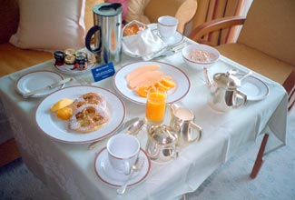 Silversea photo - room-service breakfast