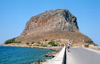 Rock of Monemvassia and causeway