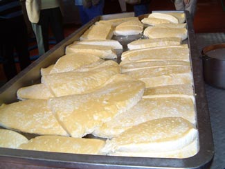 Caciacavallo cheese curds - photo