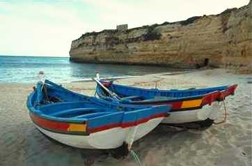 Fishing boats in Algarve, Portugal