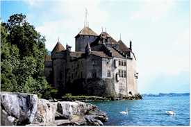 European Castles: Castle of Chillon Montreux Switzerland