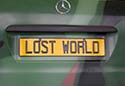 Jurassic Car 'Lost World' license plate, Mercedes-Benz Museum
