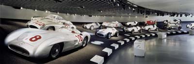 Racing cars, Mercedes-Benz Museum Stuttgart