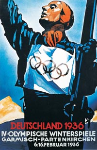1936 Olympic Winter Games poster