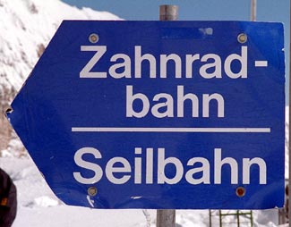 Zugspitze sign