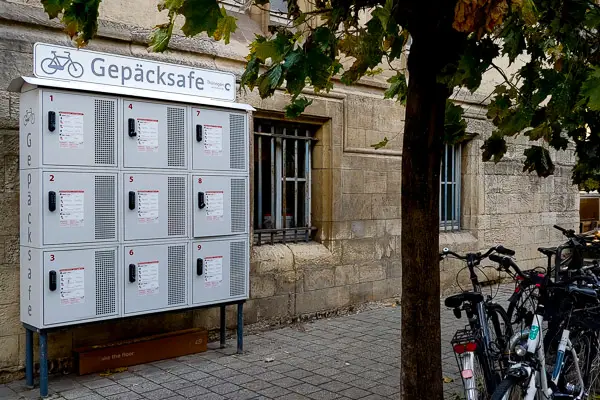 Luggage lockers in Germany.