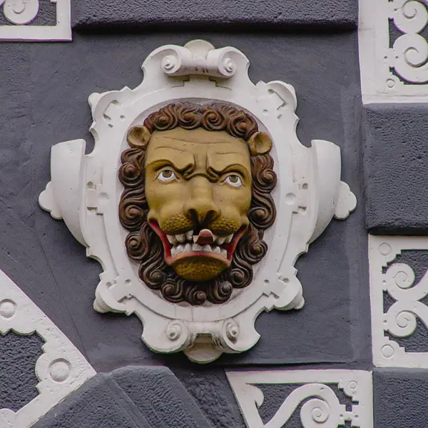 A bas-relief invites visitors into the City Museum of Erfurt, Germany.