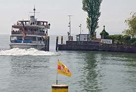 Ferry boat from Meersburg to Mainau, Germany