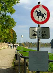 Signs at Pillnitz Palace and Park