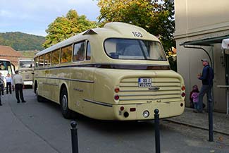 Ikarus 66 bus - rear view