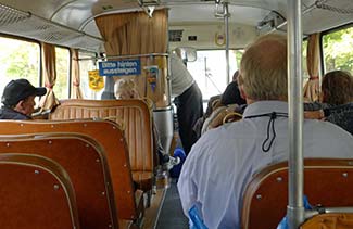 Ikarus 66 bus - Interior view