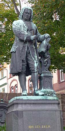 Bach Memorial statue in Eisenach