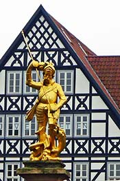 St. George statue in Eisenach