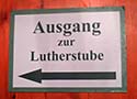 Lutherstube sign
