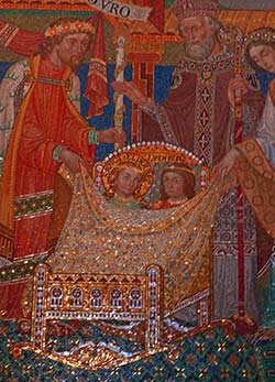St Elisabeth mosaic at Wartburg Castle
