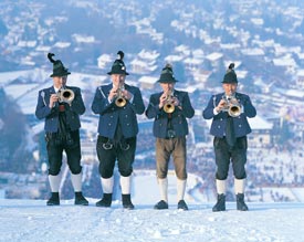 Brass band in Garmisch-Partenkirchen, Germany
