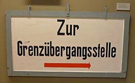 GDR border sign