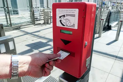 Nuremberg VAG ticket stamping machine