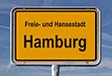 Hamburg highway sign