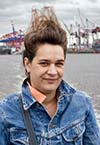 Woman on Hamburg boat tour