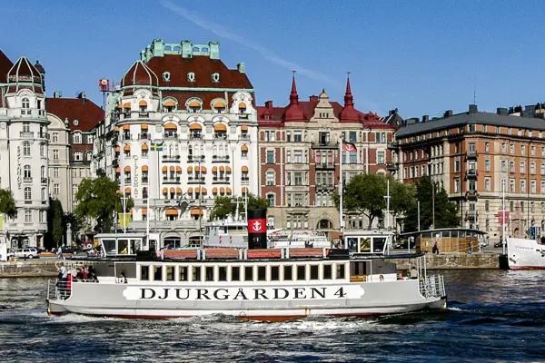 Djurgården 4 passenger ferry in Stockholm, Sweden.