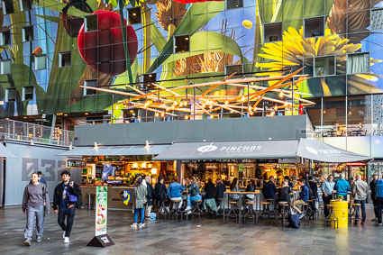 Interior of Market Hall, Rotterdam