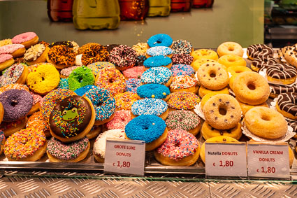 Doughnuts in Market Hall, Rotterdam